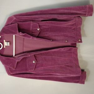 Velour Stretch Jacket mauve/lilac color sz S